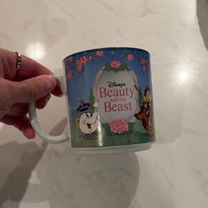 Disney Beauty and the Beast Blue and Pink Mug